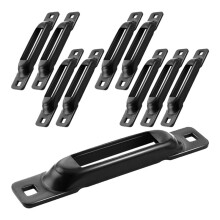 E Track Single Slot 10 Pack 3.5mm Heavy Duty Steel E Track Single Anchors with 1,000 Lbs Working Load Limit