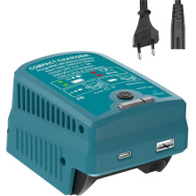 Snellader voor 18V Accu'S BL1830 BL1850 BL1860 met Muziekfunctie, USB- en Type-C-Uitgang, 100-240V, 21V, 3A, EU-Stekker