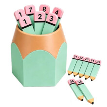 Pencil Number Counting Set 1-35, Reusable Number Matching Math Manipulatives for Classroom Draws