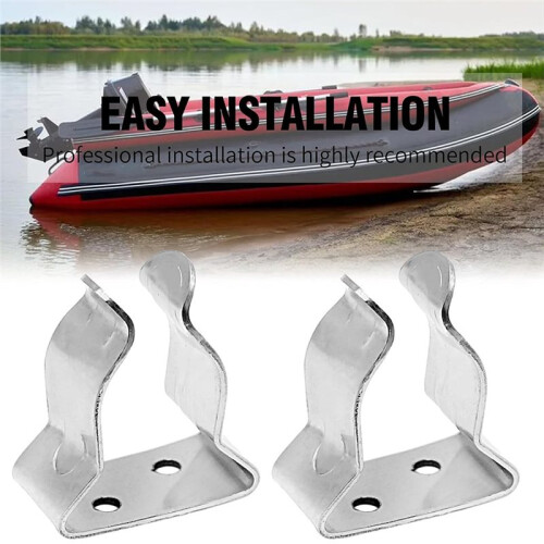 Boat Hook Holder Spring Clips, Quick-Release Marine Spring Clamp Pole Bracket Clip for Fixing & Storing Oars 1