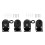 Replacement Mounting Brackets for Outdoor Sun Shades Cordless Roller Blind 2pc 1