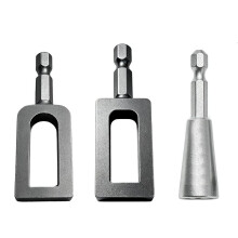 3 Pcs Wire Twister Tool for Drill, 1/4" Hex Shank Electric Wire Twister, Heavy Duty Wire Twisting Set