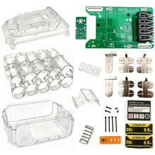 10x18650 Lithium Batteries Plastic Case Storage Box PCBA Circuit Board Kit for  18V Li-Ion Battery Housings Kit