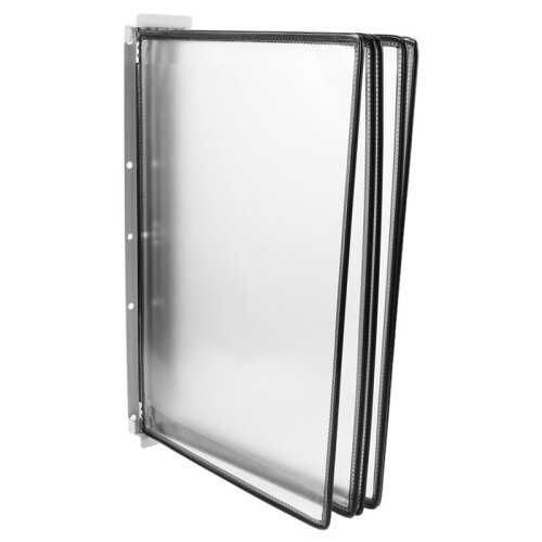 5 Pages Wall Mounted File Holder for A4 Documents Space Saving Organizer Construction Wall File Organiser