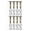 Kit di 8 Perni di Sicurezza e Coppiglie per Spazzaneve, Codici 738-04124A e 714-04040. 1