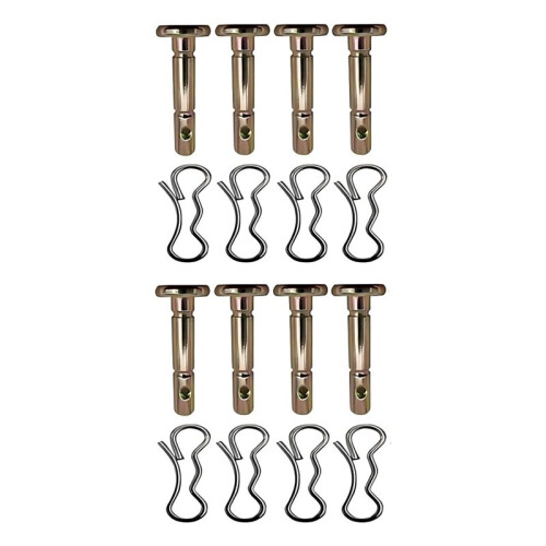 Kit di 8 Perni di Sicurezza e Coppiglie per Spazzaneve, Codici 738-04124A e 714-04040.