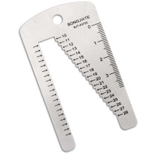 Leather Strap Measuring Tool - Stainless Steel DIY Leathercraft Ruler for Watch Straps and Belts