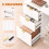 Homcom HOMCOM Computer Desk 3 Drawers 120 cm Reversible Design, White 7