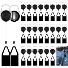 24 PCS Retractable Lighter Case Holder Keychain , Stretchable Lighter Case with Belt Clip