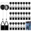 24 PCS Retractable Lighter Case Holder Keychain , Stretchable Lighter Case with Belt Clip 1