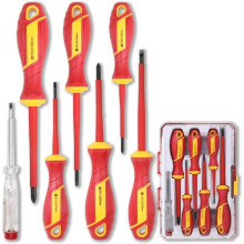 7 Piece VDE Insulated Screwdriver Set, 1000V Electrical Safety Kit with Voltage Tester,for Home Wiring, Outlet Repair