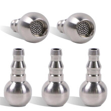 Bola de Estrutura de Espuma de Aço Inoxidável Universal, Bola Ponderada Compatível com Canudos de Espuma de 5.9mm & 7.6mm 5 Peças
