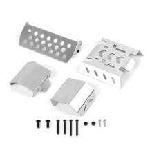 Steel Metal Bumper Chassis Armor Protection Skid Plate for 1/7 MK07 JK07 RC Car HD6100 Upgraded Parts