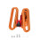 LITEPLUS Folding Bike Bag Block Bracket for  Front Bag for  Neo Block Quick Release Front Carrier Block Orange 1