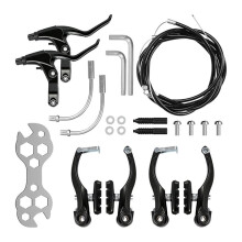 Bike Front Rear V Brake Set Mountain Road Bike V Brake Kit Mountain Bike V Brake Set for Efficient Braking Performance