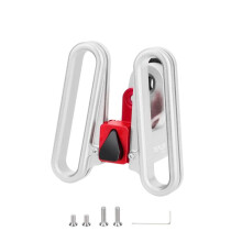 LITEPLUS Folding Bike Bag Block Bracket for  Front Bag for  Neo Block Quick Release Front Carrier Block Silver