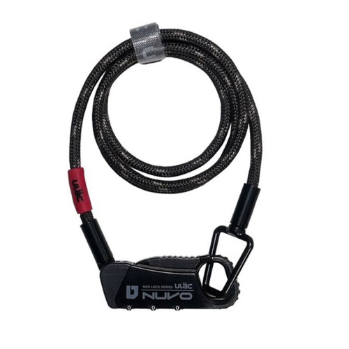ULAC Bicycle Nuvo Lock ULAC K6D Bicycle Combo Lock Three Digit Password Combination Password Security Lock for Bicycle Black