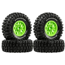1/10 1/12 RC Short Course Truck Wheels Tires 12mm Hex for HSP Feiyue FY08 GTFANS M60 Car Upgrade Tyres Green