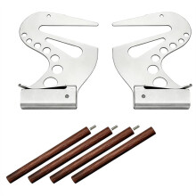 Verstellbare Handstützbrücke für Kunst, Stabilisator für Ruhige Hände, Zeichenarmlehne mit Vier Modularen Stützstangen