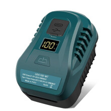 2 in 1 100W Power USB Oplader Adapter voor 18V Li-Ion Batterij Converter met LED Type-C USB Poort UDC100-MT