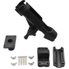 Fishing Rod Holder Universal Fit Kit Allows for 360-Degree Adjustment Canoe Draft Fishing Boat Powerlock Rod Holder