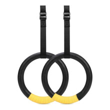 Ensemble D'Anneaux de Gymnastique avec Sangles Réglables pour L'Entraînement de Force à Domicile et en Salle de Sport