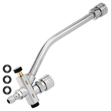 Foam Double Tip Attachment - Portable Two-Way Shuttle Valve 1/4" Quick Connect Pressure Washer for Efficient Cleaning