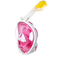 Full Face Snorkel Mask with Camera Mount, 180 View, Anti-Fog and Anti-Leak Technology for Adults and Teens  L/XL