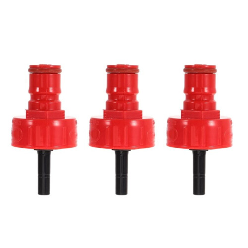 3pcs Soda Bottle Stopper Cap Adapter Plastic Carbonation Cap Quick Connect Keg Fitting Carbonating Bottle