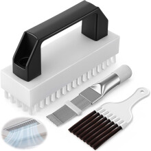 3PCS AC Fin Comb and Bush Cleaner Kit,Air Coil Cleaning Brush & 2in1 AC Straightener Coil Cleaner