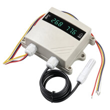 Novo Transmissor de Temperatura e Umidade Industrial RS485 Modbus RTU Sensor de Sonda À Prova D'Água com Display 8-60V
