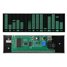 Ny Multimode Röststyrd Musik LED Pickup Rytmanalysator Ljusdisplay Ljudnivåindikator VU-Mätare B