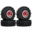 Conjunto de Rodas e Pneus RC Beadlock de 1,3 Polegadas, Peças de Upgrade para Crawler RC 1/18 para MJX H18P para Caminhão Off-Road para  Bronco 1
