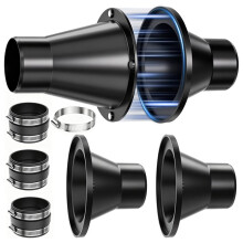 2-1/2" Magnetische Staubabsauganschlüsse, Staubabsaugset für 2,5-Zoll-Schlauch, Schnellkupplung für Einzel- und Mehrfach-Absaugschlauch