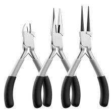 Conjunto de Alicates Pontudos Sem Dente com Boca Pontuda e Obliqua Ferramentas DIY Alicates