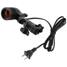 Lamp Fotostudio E27 AC-Aansluiting Fotografie 1,8 M Kabel Snoer Lampenstandaard met Parapluhouder Lampbevestiging Amerikaanse Stekker