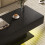 Black Coffee Table with 16-Color LED Lighting 5