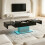Black Coffee Table with 16-Color LED Lighting 6
