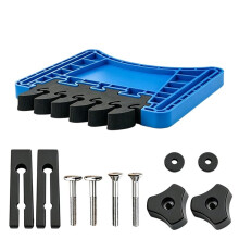 Federbrett für Tischsäge, Frästisch & Bandsäge - Anti-Kickback Holzverarbeitungssicherheitswerkzeug mit T-Slot-Adapter, Blau