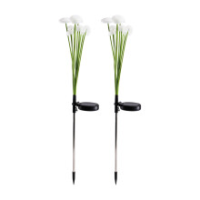 2Pcs Solar Mushroom Jellyfish Stake Lamps LED Solar Mushroom Lights Outdoor LED Garden Decor Lights for Pathway A