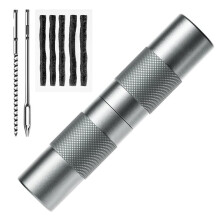 Kit de Réparation de Pneus Compact et Facile à Utiliser pour Réparer les Crevaisons de Pneus de Moto, Voiture, Quad, SSV et VTT.