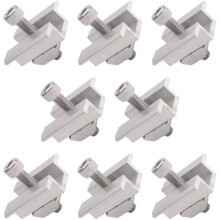8Pack Solar Panel Mounting Brackets, Solar Panel End Clamps, Centre Clamps, for PV Solar Panel Solar Module