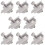 8Pack Solar Panel Mounting Brackets, Solar Panel End Clamps, Centre Clamps, for PV Solar Panel Solar Module 1