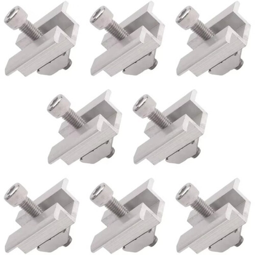 8Pack Solar Panel Mounting Brackets, Solar Panel End Clamps, Centre Clamps, for PV Solar Panel Solar Module