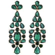 (Green) Alloy Modern Style Drop Earrings With Irregular Shapes For Women Fashion Office