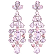 (Pink) Alloy Modern Style Drop Earrings With Irregular Shapes For Women Fashion Office