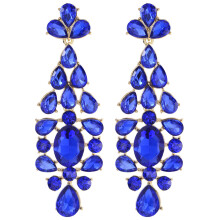 (Blue) Alloy Modern Style Drop Earrings With Irregular Shapes For Women Fashion Office
