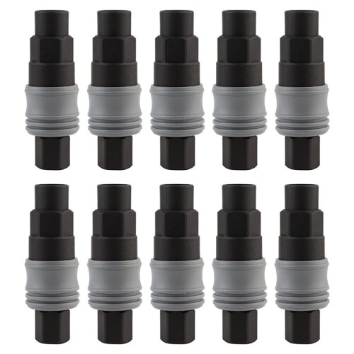 10pcs Plastic Steel Quick Connector - Pneumatic Hose Connector Self Locking C Type for Compressed Air Applications