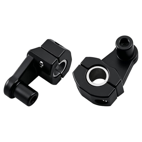 1 Par de Elevadores de Altura de 2 Polegadas para Guidão Pivotante para Guidão de 7/8'' e 1-1/8'' - Compatível com Abraçadeira de Mesa de 7/8''
