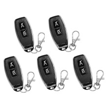 Confezione da 5 Trasmettitori Remoti Wireless EV1527 da 433 MHz, Telecomando A 2 Pulsanti A/B, Controllo Multimodale per Moduli Ricevitore EV1527